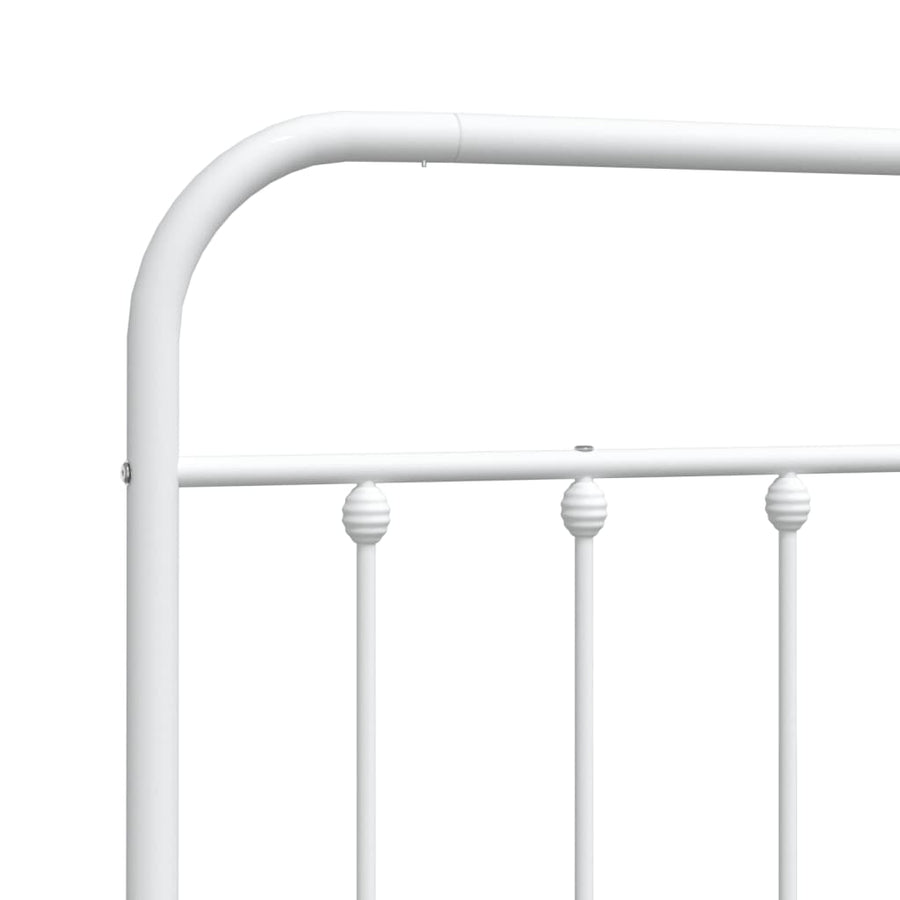 Hoofdbord Metaal Wit 180 Cm