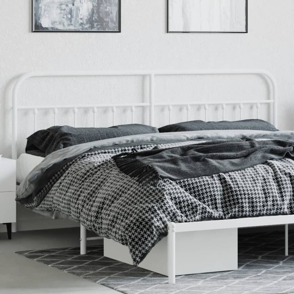 Hoofdbord Metaal Wit 193 Cm