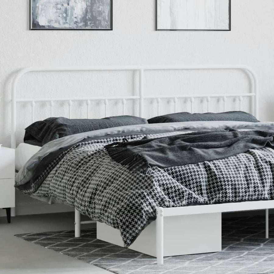 Hoofdbord Metaal Wit 193 Cm