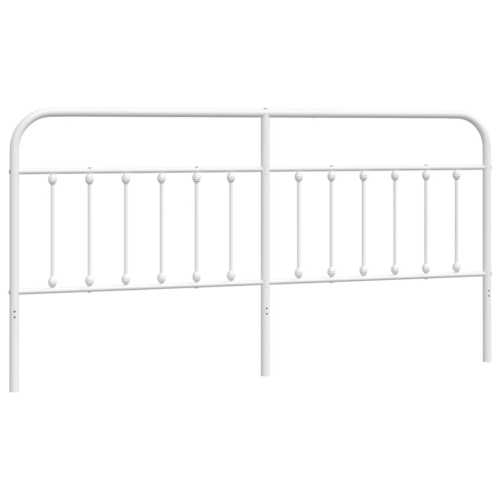 Hoofdbord Metaal Wit 200 Cm