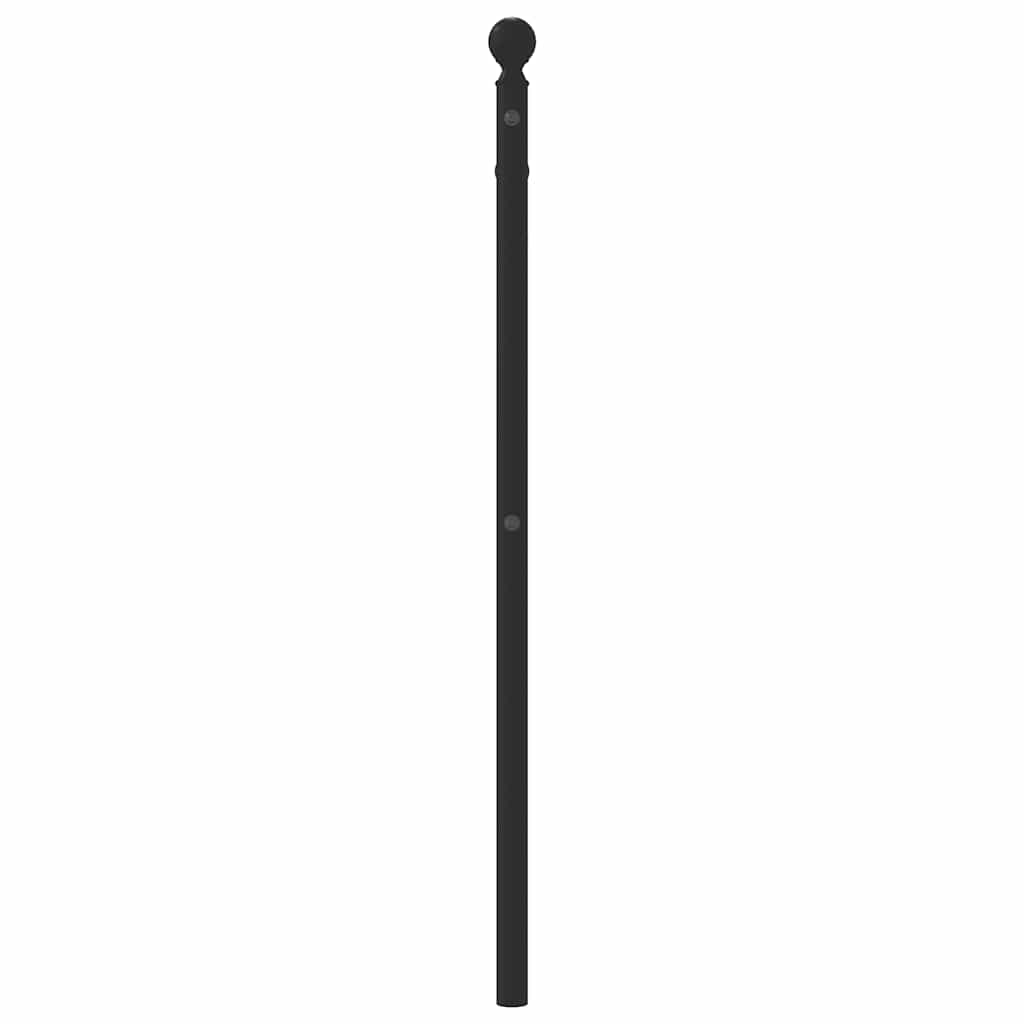 Vervangend hoofdbord 100 cm metaal zwart