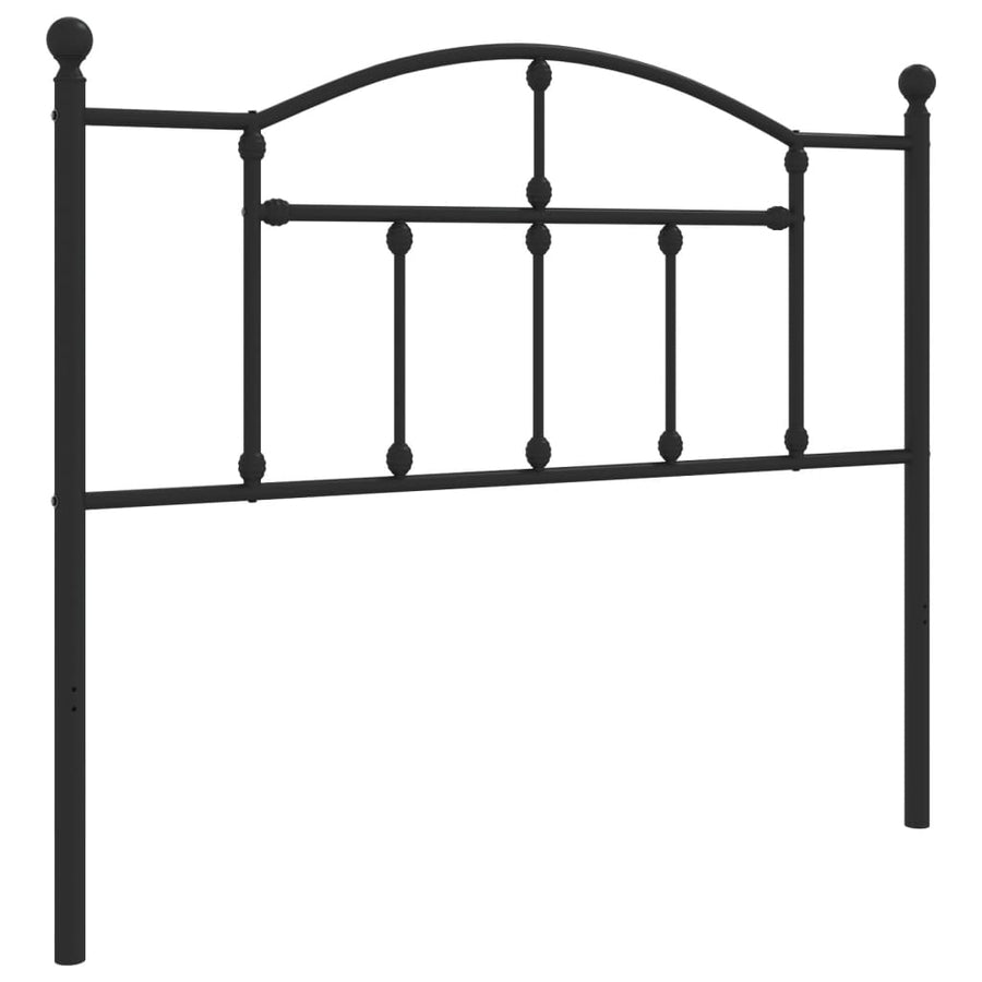 Hoofdbord Metaal 107 cm Zwart