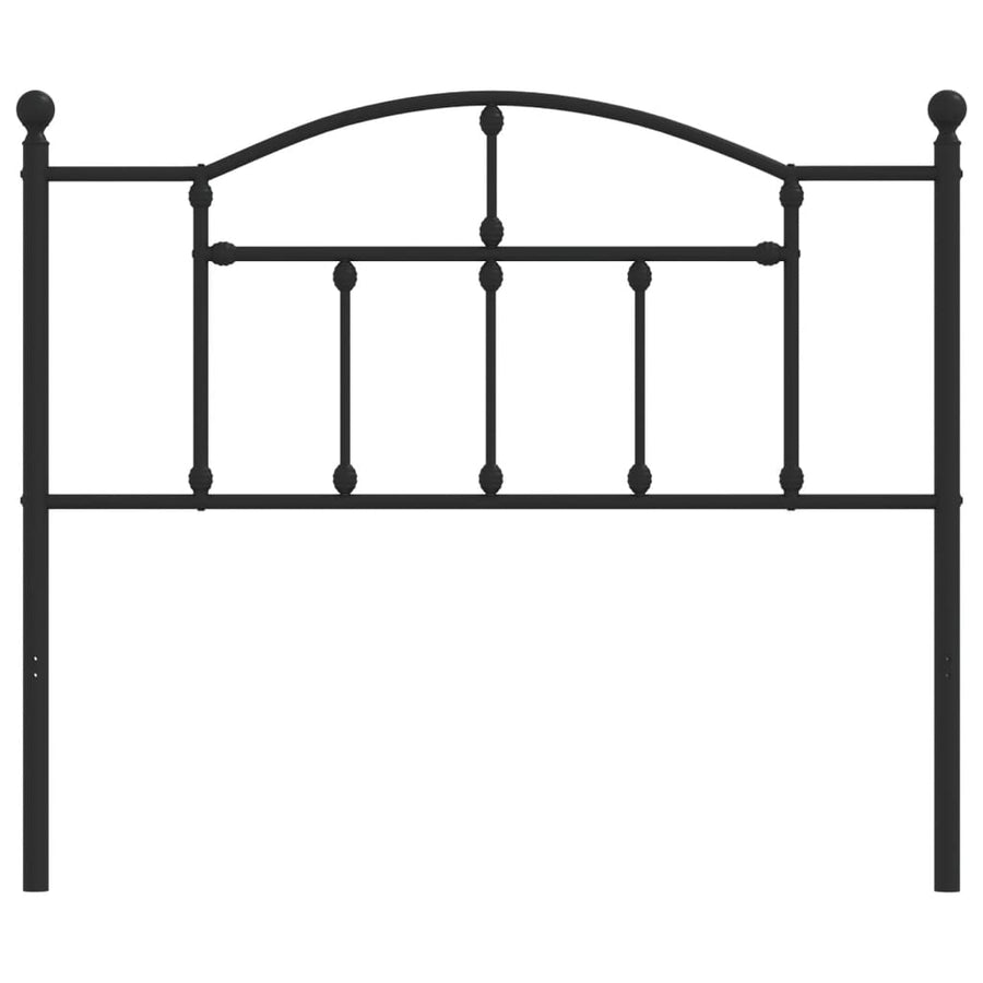 Hoofdbord Metaal 107 cm Zwart