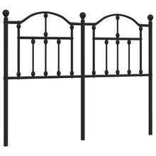Hoofdbord 120 Cm Metaal Zwart