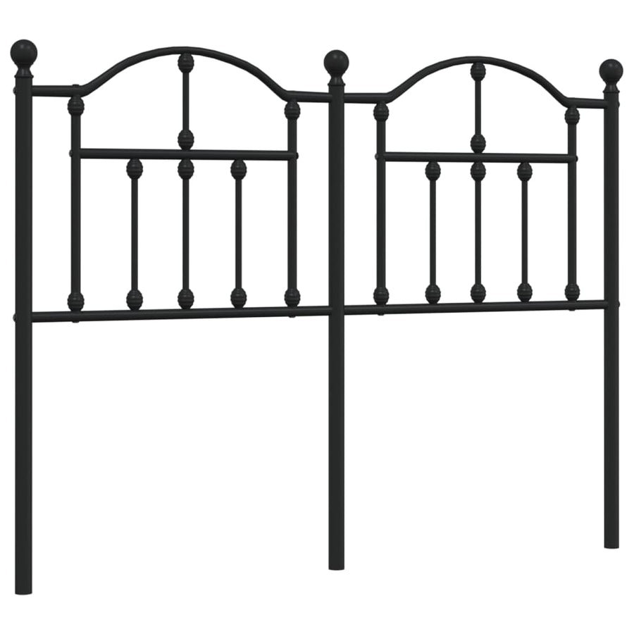 Hoofdbord 120 Cm Metaal Zwart