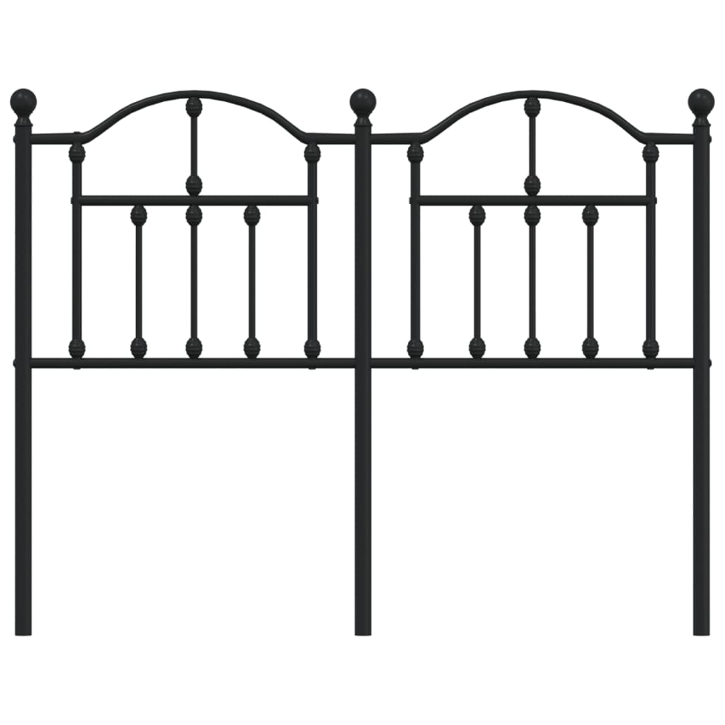 Hoofdbord 120 Cm Metaal Zwart