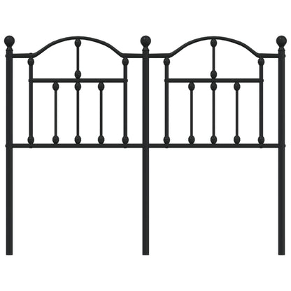 Hoofdbord 120 Cm Metaal Zwart