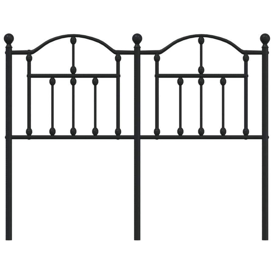 Hoofdbord 120 Cm Metaal Zwart