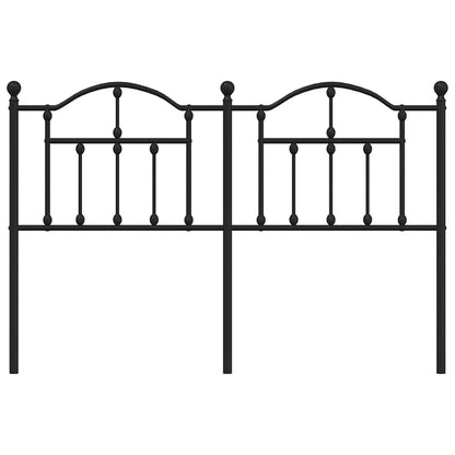 Hoofdbord Metaal 150 cm Zwart