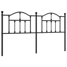 Hoofdbord 160 Cm Metaal Zwart
