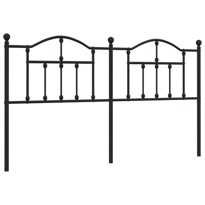 Hoofdbord 160 Cm Metaal Zwart