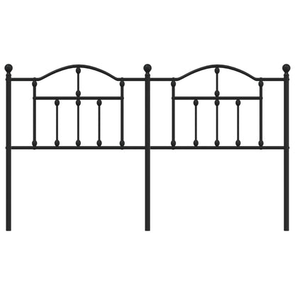 Hoofdbord 160 Cm Metaal Zwart