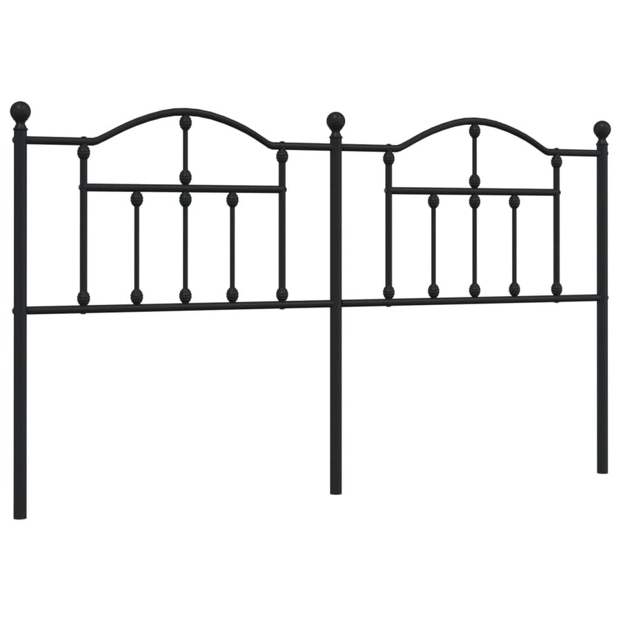 Hoofdbord 180 Cm Metaal Zwart