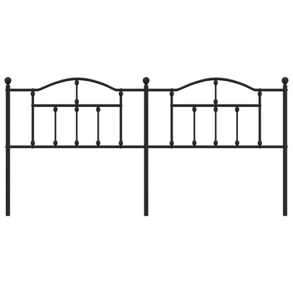 Hoofdbord 193 Cm Metaal Zwart