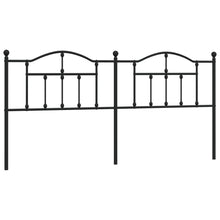 Hoofdbord 200 Cm Metaal Zwart