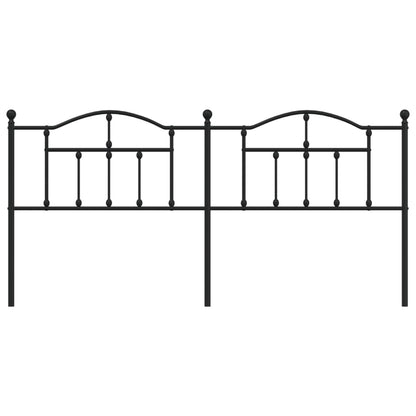Hoofdbord 200 Cm Metaal Zwart
