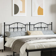 Replacement headboard 200 cm metal black