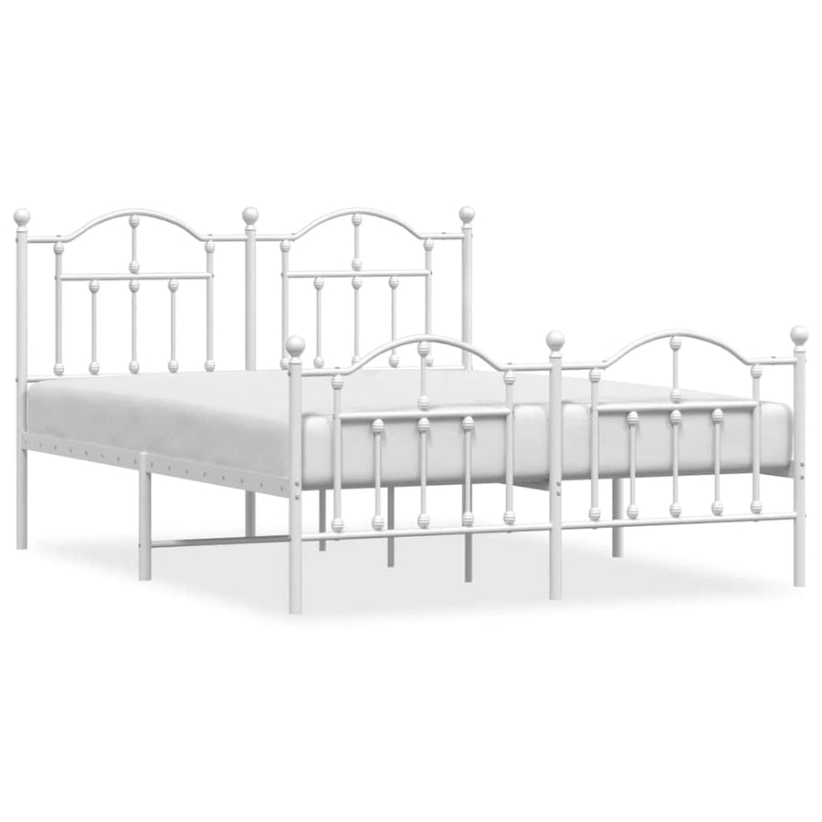 Bedframe Met Hoofd- En Voeteneinde Metaal 150 x 200 cm