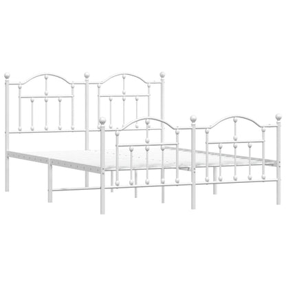 Bedframe Met Hoofd- En Voeteneinde Metaal 150 x 200 cm