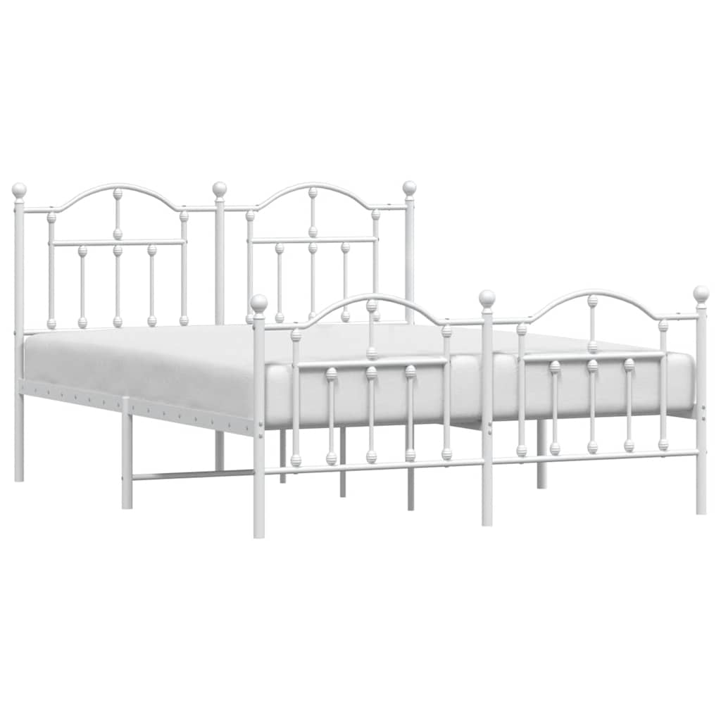 Bedframe Met Hoofd- En Voeteneinde Metaal 150 x 200 cm