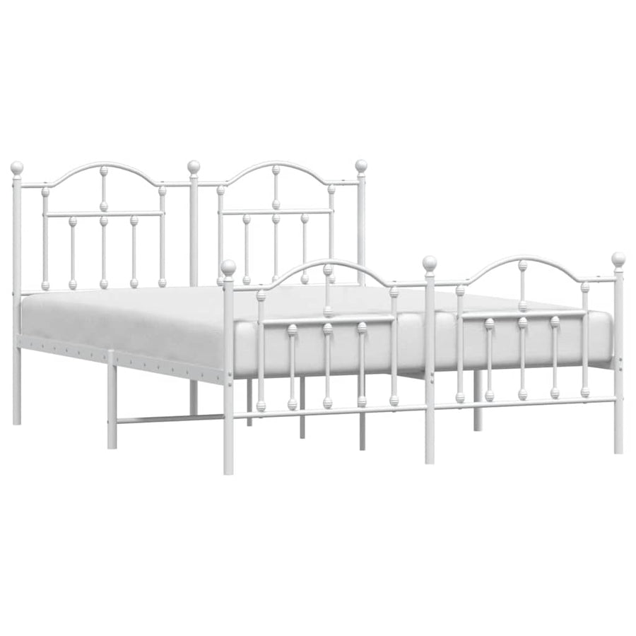 Bedframe Met Hoofd- En Voeteneinde Metaal 150 x 200 cm