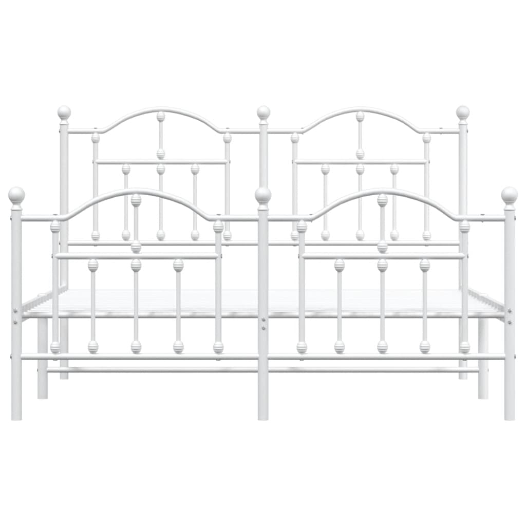 Bedframe Met Hoofd- En Voeteneinde Metaal 150 x 200 cm