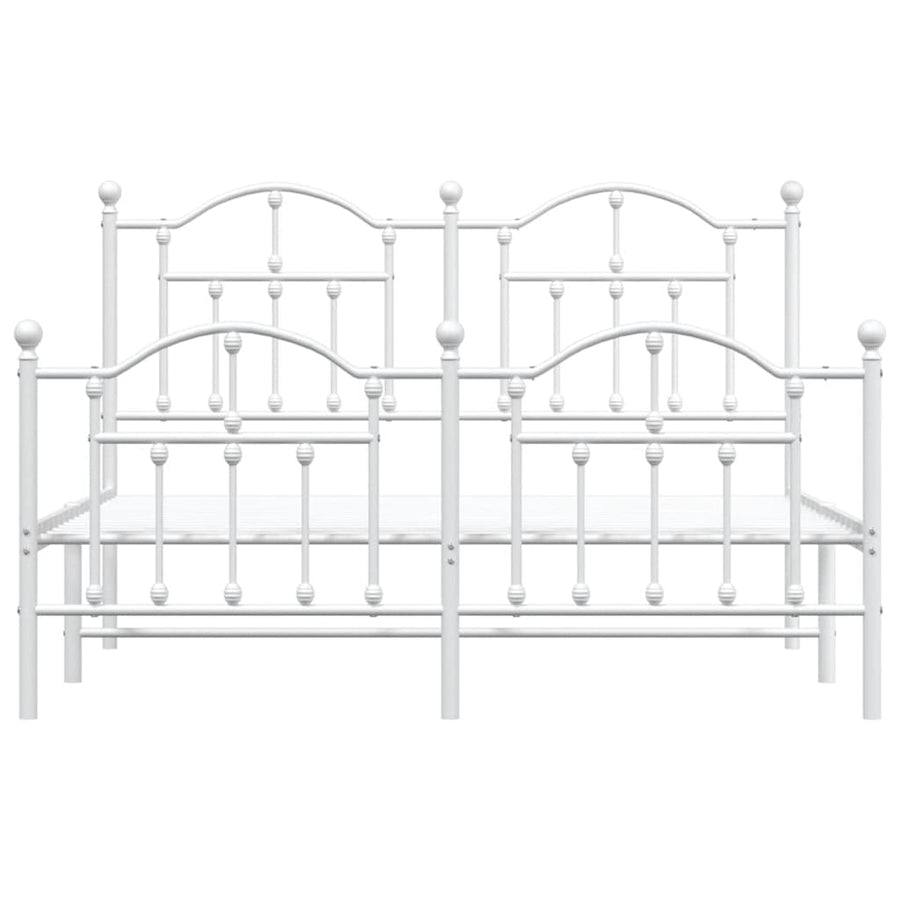 Bedframe Met Hoofd- En Voeteneinde Metaal 150 x 200 cm