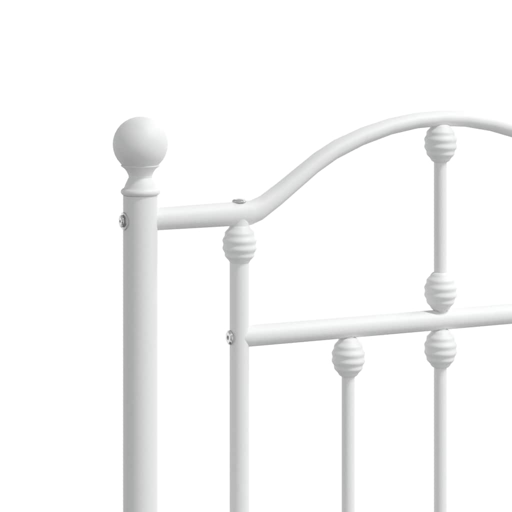 Bedframe Met Hoofd- En Voeteneinde Metaal 150 x 200 cm