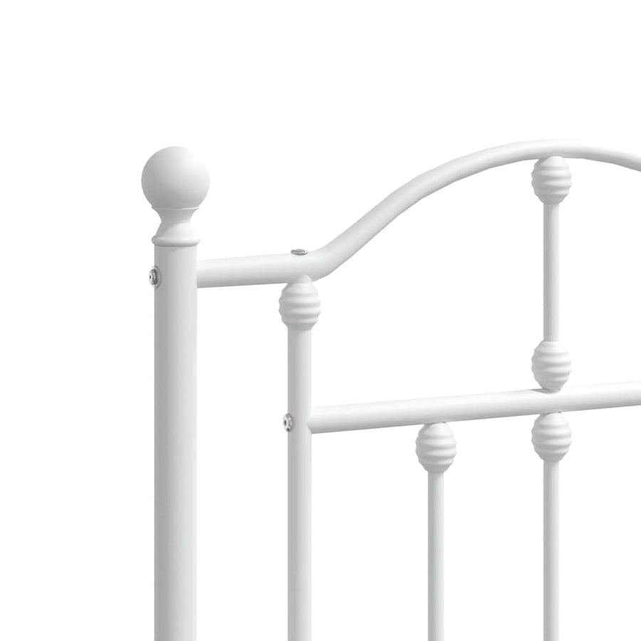 Bedframe Met Hoofd- En Voeteneinde Metaal 150 x 200 cm