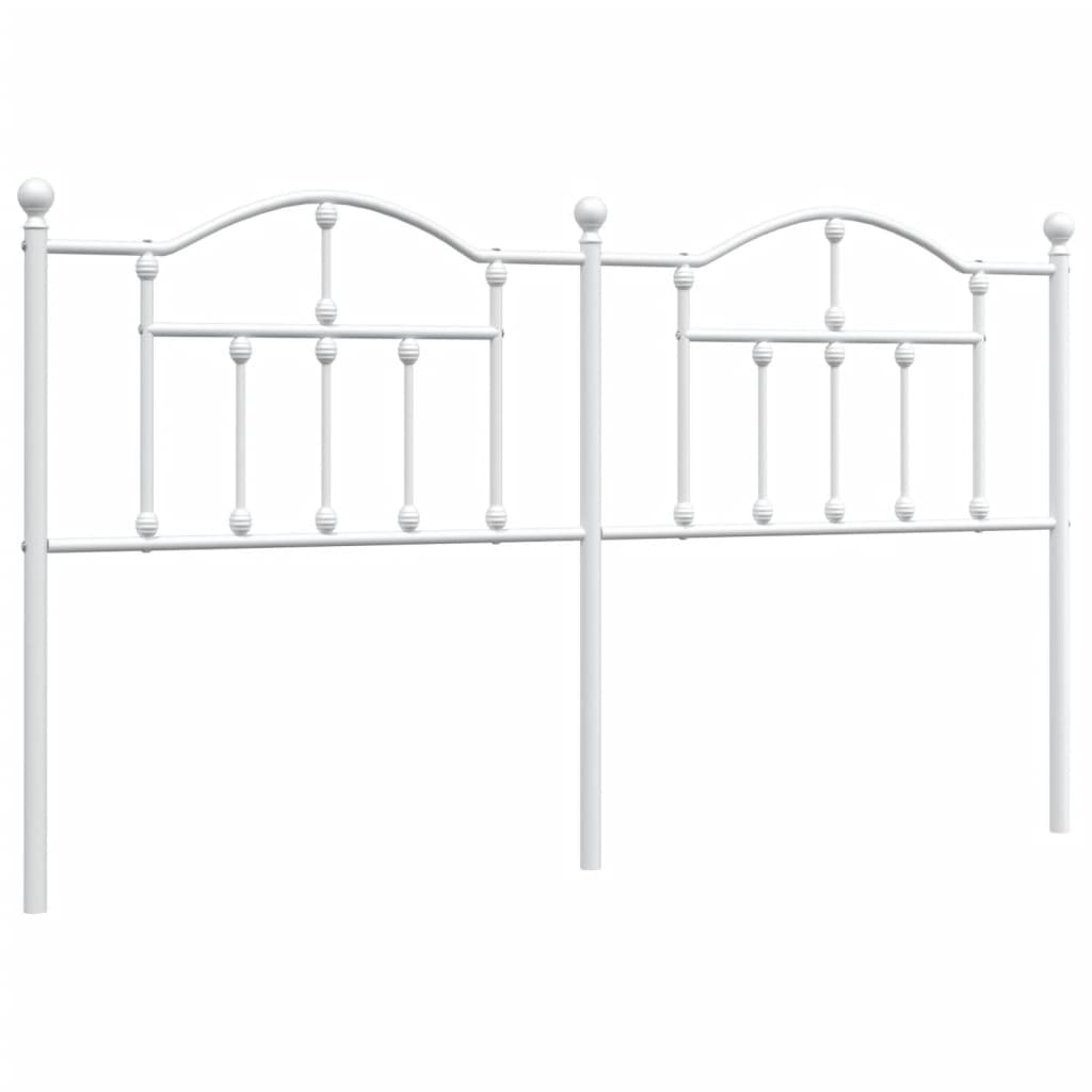 Hoofdbord 180 Cm Metaal Wit