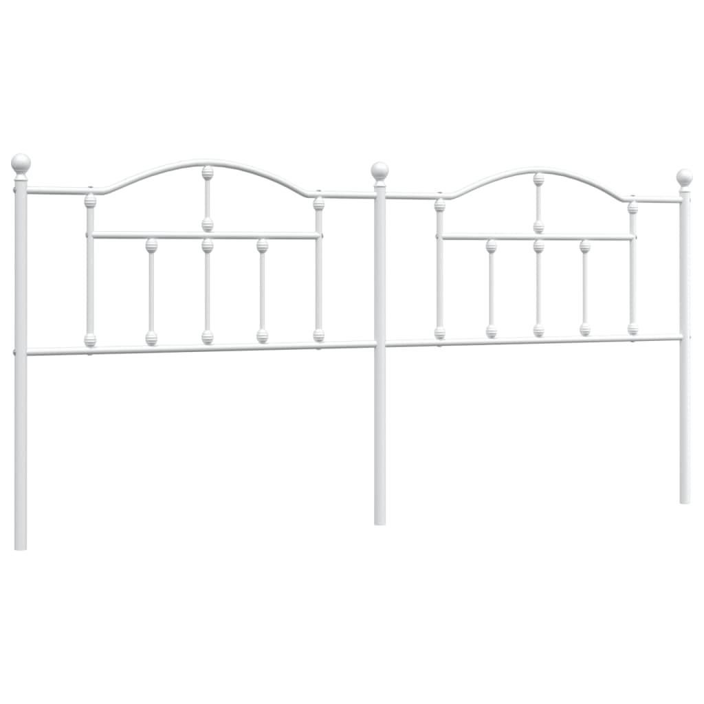 Hoofdbord 193 Cm Metaal Wit