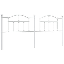 Hoofdbord 193 Cm Metaal Wit