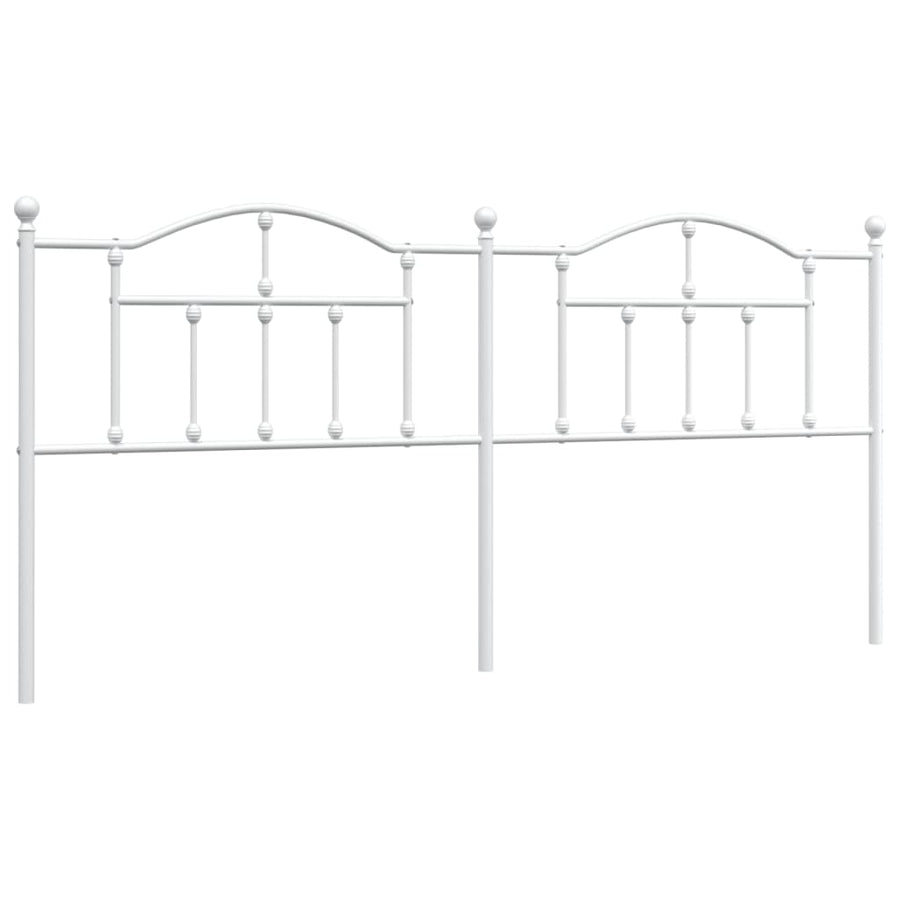 Hoofdbord 193 Cm Metaal Wit