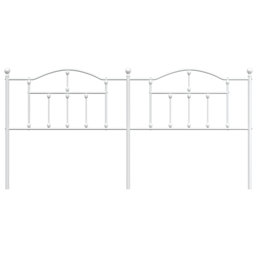 Hoofdbord 193 Cm Metaal Wit