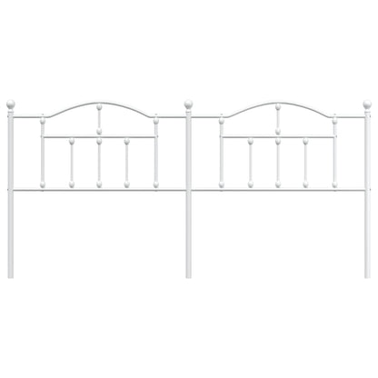 Hoofdbord 193 Cm Metaal Wit