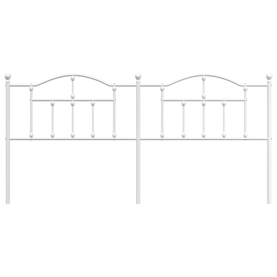 Hoofdbord 193 Cm Metaal Wit