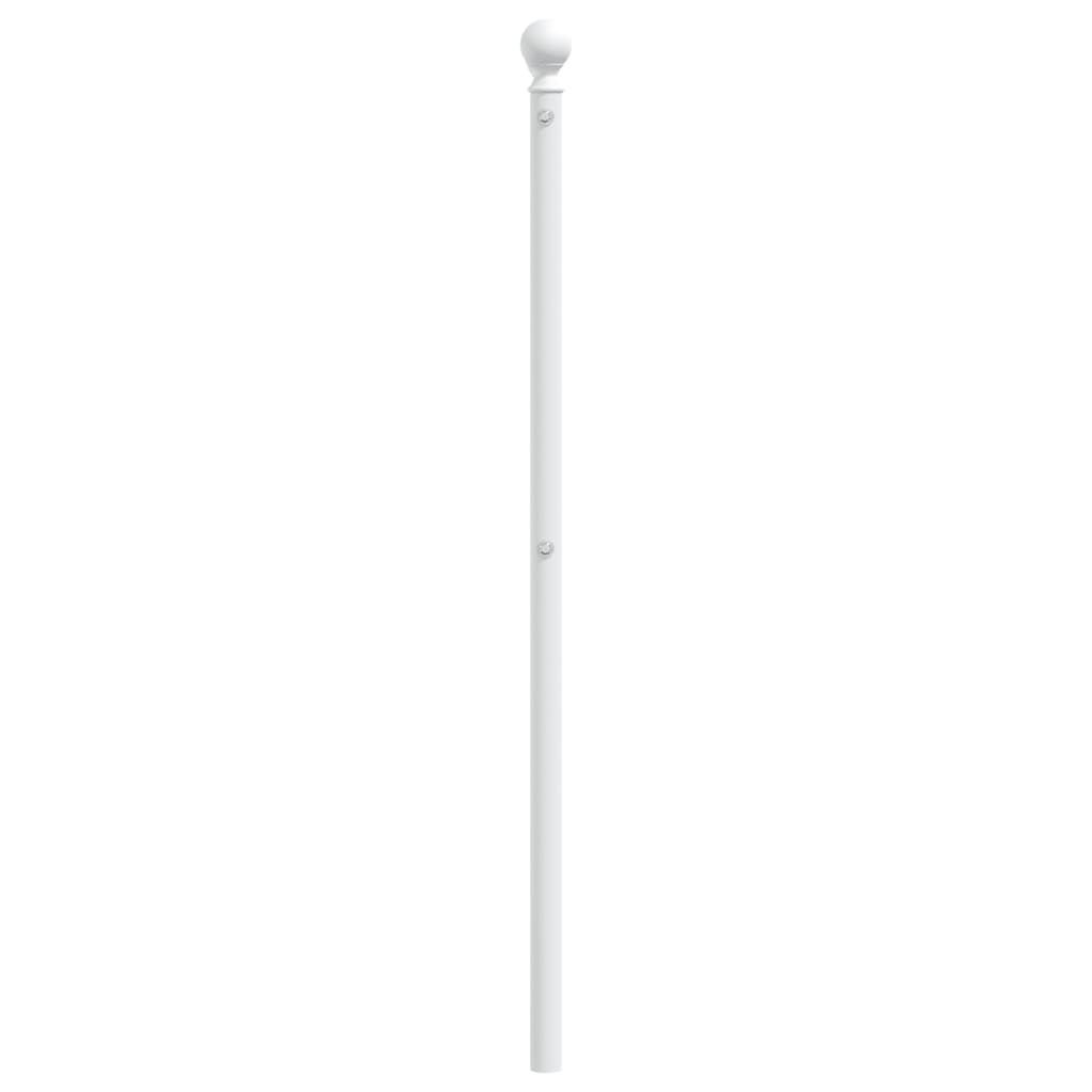 Hoofdbord 193 Cm Metaal Wit