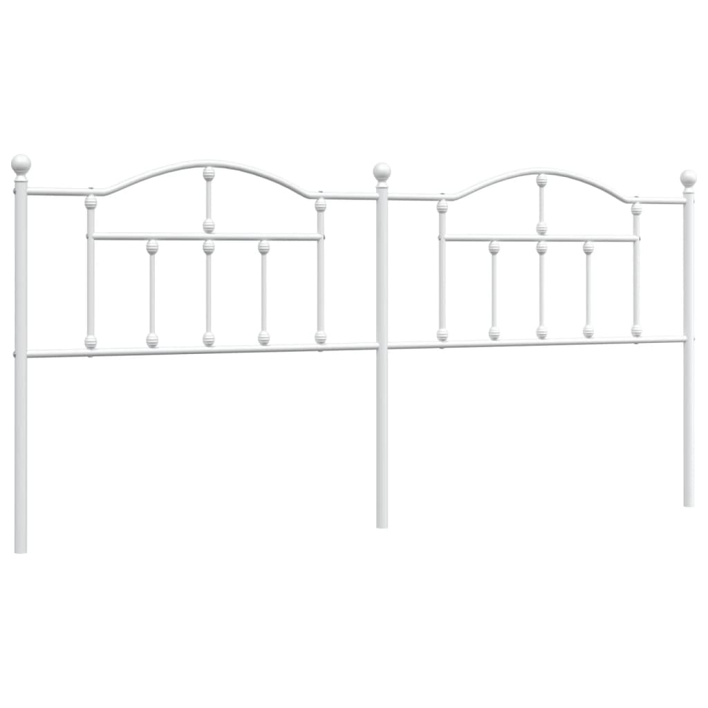 Hoofdbord 200 Cm Metaal Wit