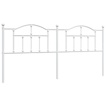 Hoofdbord 200 Cm Metaal Wit