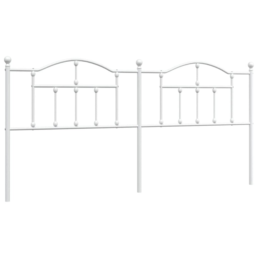 Hoofdbord 200 Cm Metaal Wit