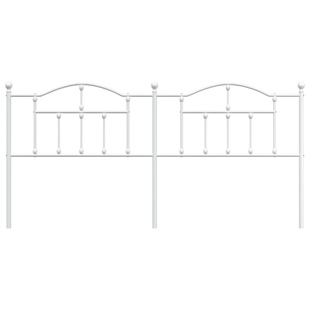 Hoofdbord 200 Cm Metaal Wit