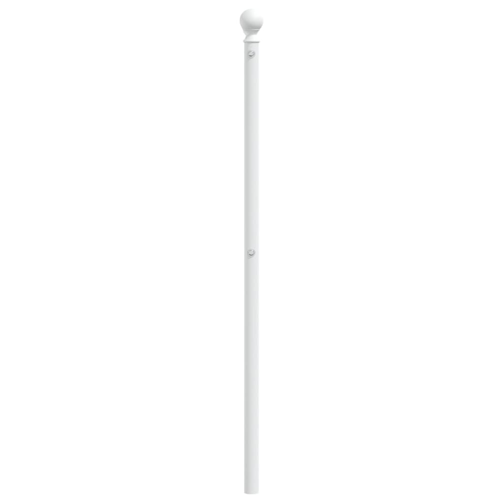 Hoofdbord 200 Cm Metaal Wit