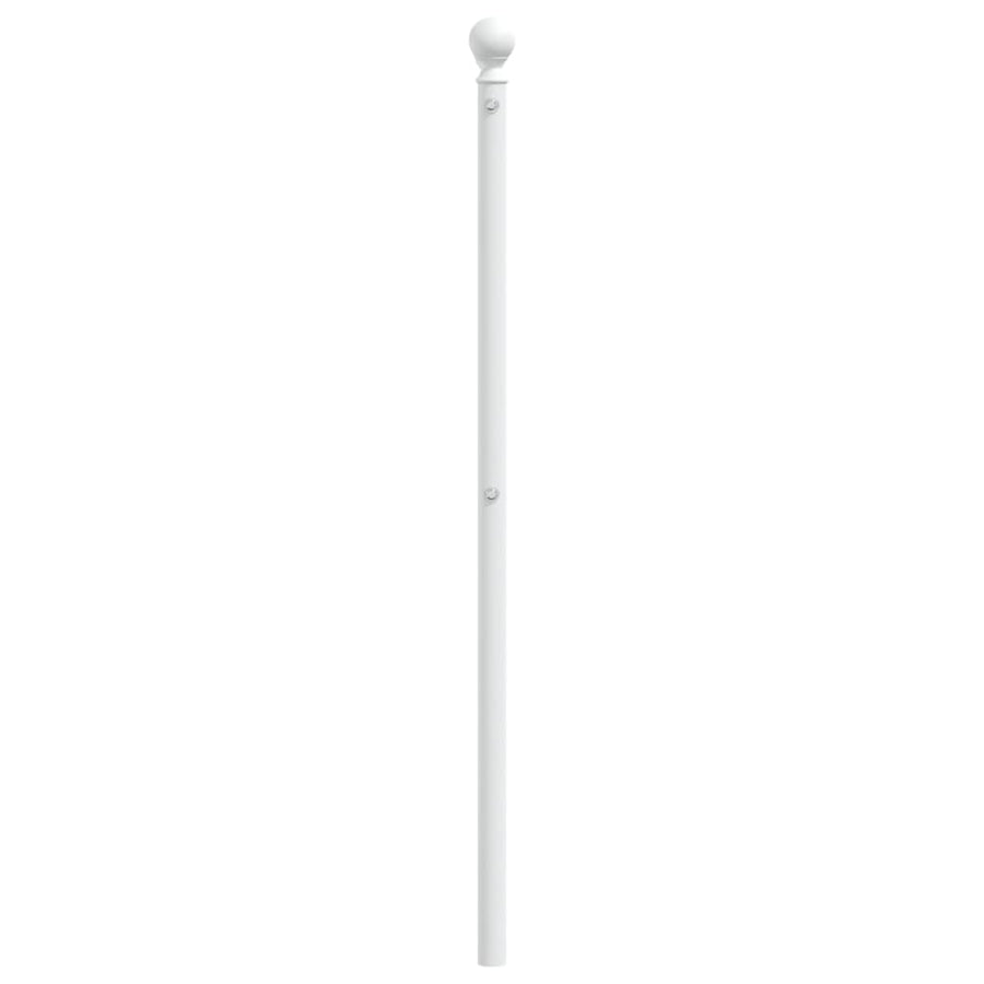 Hoofdbord 200 Cm Metaal Wit