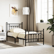 Bedframe metaal zwart 90x190 cm