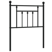 Hoofdbord 75 Cm Metaal Zwart