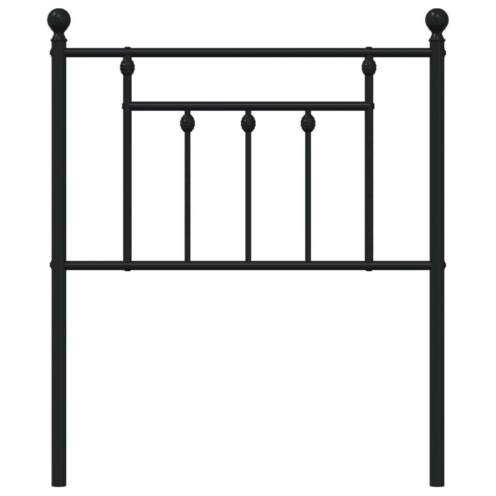 Hoofdbord 75 Cm Metaal Zwart