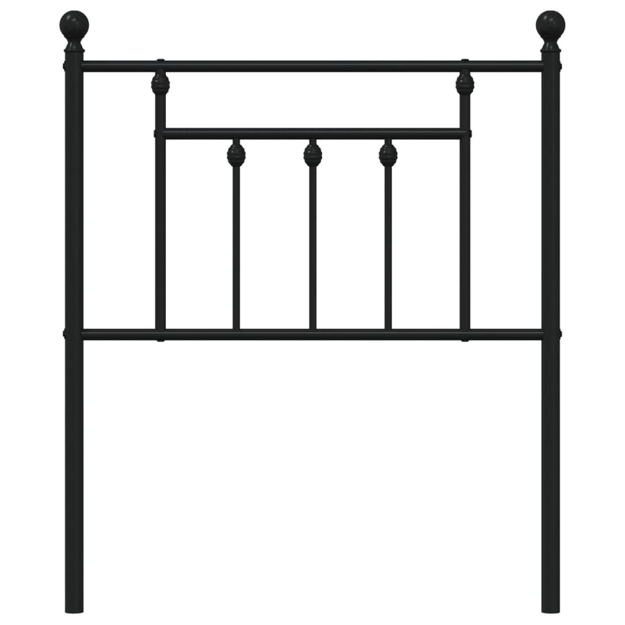 Hoofdbord 75 Cm Metaal Zwart
