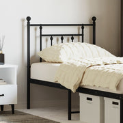 Replacement headboard 75 cm black metal