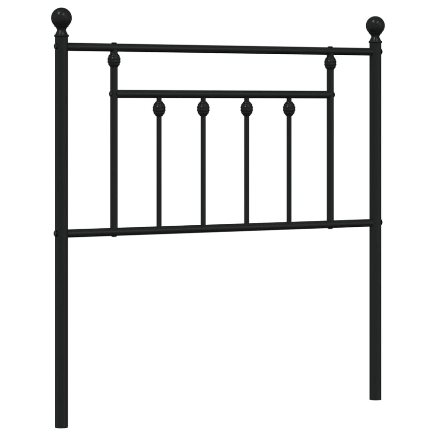Hoofdbord 80 Cm Metaal Zwart