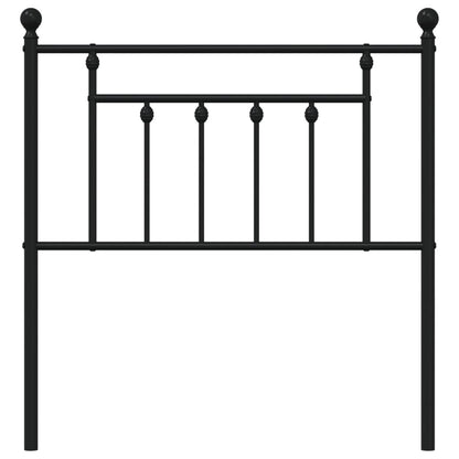 Hoofdbord 80 Cm Metaal Zwart
